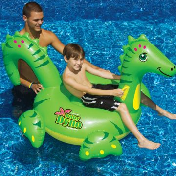 Swimsportz Baby Dino Large Inflatable Ride-On / Swimming Pool Toy / Float - 137cm