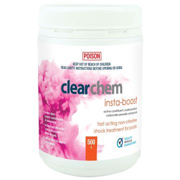 Clearchem Insta-Boost Chlorine Free Shock Treatment 500g - Pool and Spa Chemical (DG)