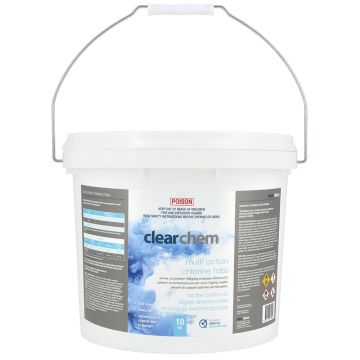 Clearchem Multi Action Chlorine Tabs 10kg- Pool Chemical (DG)