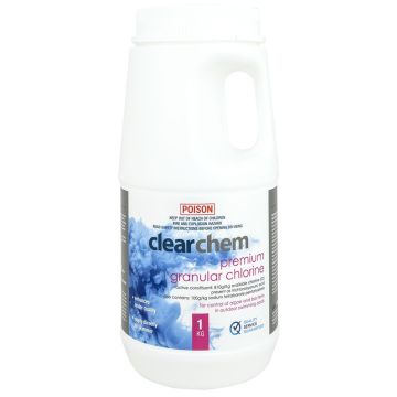 Clearchem Premium Granular Chlorine Tri-Chlor 1kg - Pool Chemical (DG)