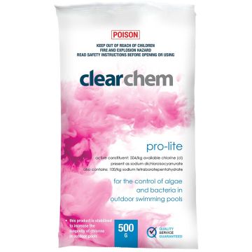 Clearchem Pro‐Lite Chlorine Based Shock Treatment 500g - Pool Chemical