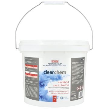 Clearchem Stabilised Granular Chlorine Di-Chlor 10kg - Pool Chemical