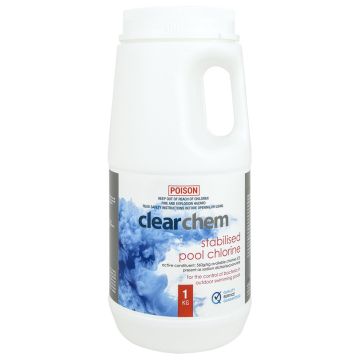Clearchem Stabilised Granular Chlorine Di-Chlor 1kg - Pool Chemical