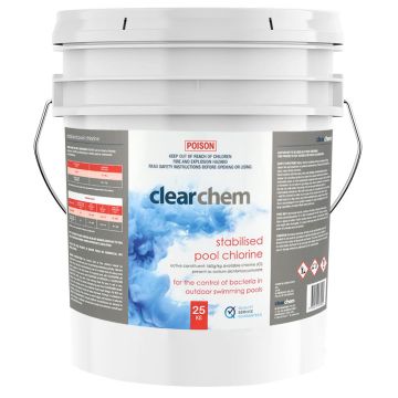 Clearchem Stabilised Granular Chlorine Di-Chlor 25kg - Pool Chemical