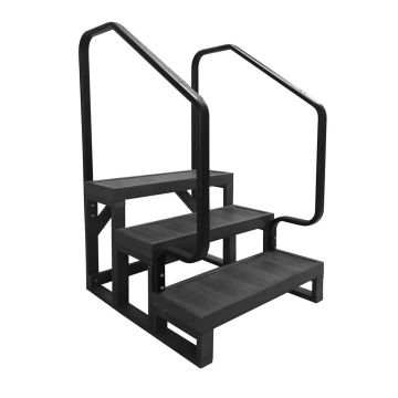 3-Tier Swim Spa Steps c/w 2 Hand Rails - Spa Accessories