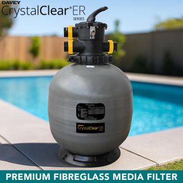 Davey CrystalClear ER Series Sand/Zelbrite/Glass 36" Premium Fibreglass Media Filter w/ 50mm Multiport Valve