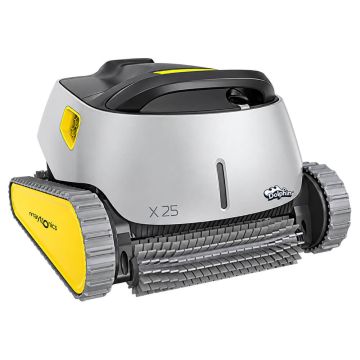 Maytronics Dolphin X25 Robotic Pool Cleaner w/ CleverClean Navigation, PowerStream Mobility & Multi-Layer Filtration. Floor, Walls, Waterline