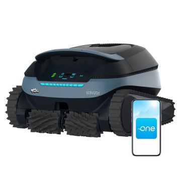 Maytronics Dolphin EON 120d Cordless Robotic Pool Cleaner w/ SmartMap Navigation, JetIQ Step Cleaning, DebrisLock Filtration & App Control. Floor, Walls, Waterline, Steps & Sun Ledges