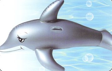 AquaFun Dolphin Ride On Swimming Pool Toy / Float - 176 cm