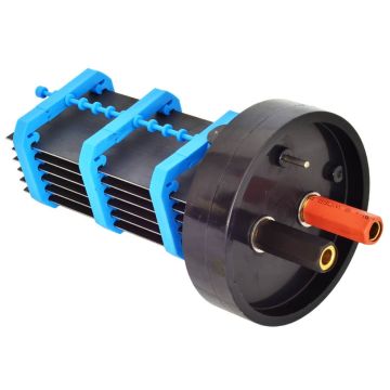 AquaSolis Replacement Pool Chlorinator Cell for EAQuip 20AMP RP w/ Push On Brass Connector - Self-Cleaning Chlorinator Spare Part