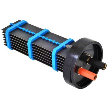 AquaSolis Replacement Pool Chlorinator Cell for EAQuip 30AMP RP w/ Push On Brass Connector - Self-Cleaning Chlorinator Spare Part