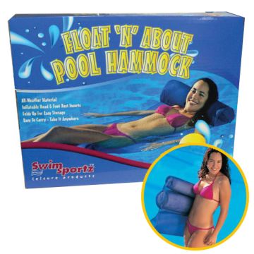SwimSportz  Float N About Pool Hammock - Swimming Pool Bed / Lounger