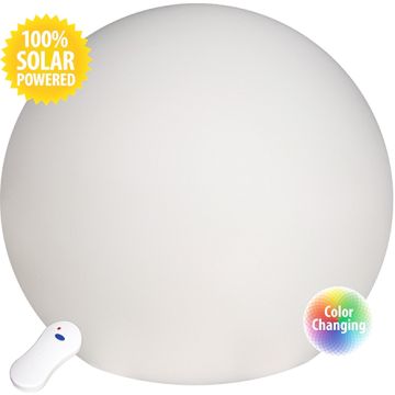 G.A.M.E. GalaxyGLO Solar Powered Multi-Colour Globe. Floating Pool Light w/Remote.(Large 27cm)
