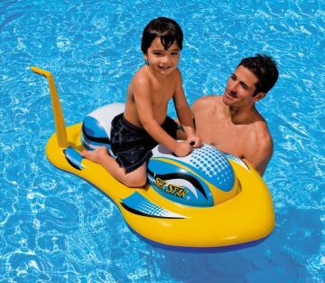 Intex TheWetSet Wave Rider Jet Ski Inflatable Swimming Pool Toy - 120 x 64cm