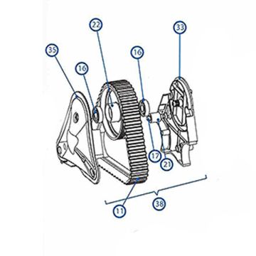 Kreepy Krauly rX-Tank Leg Assembly Right SP10838 - Pool Cleaner Spare Part