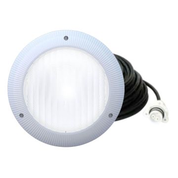 Aqua-Quip QC Series 1 x White LED Colour Pool Light w/ Concrete Mounting Kit, 20M Cable and Plug Kit