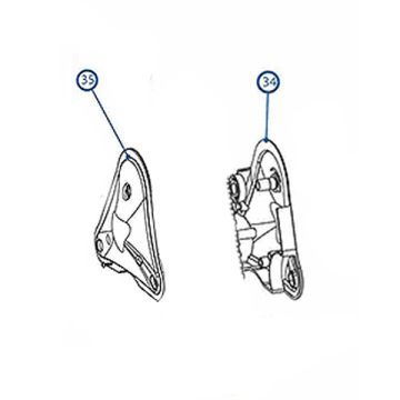 Kreepy Krauly rX-Tank Leg Outer SP10834 Left SP10835 Right - Pool Cleaner Spare Part