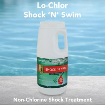 Lo-Chlor Shock 'N' Swim Non-Chlorine Shock Treatment 1kg – Pool and Spa Chemical (DG)