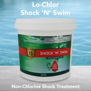 Lo-Chlor Shock 'N' Swim Non-Chlorine Shock Treatment 5kg – Pool and Spa Chemical (DG)
