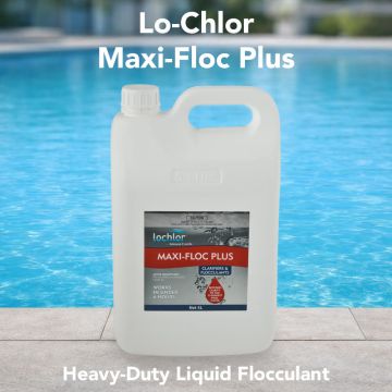 Lo-Chlor Maxi-Floc Plus Heavy-Duty Liquid Flocculant 5L – Pool Chemical