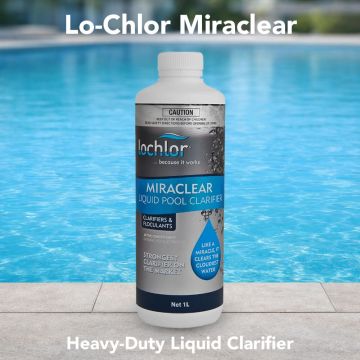 Lo-Chlor Miraclear Heavy Duty Liquid Pool Clarifier 1L – Pool Chemical