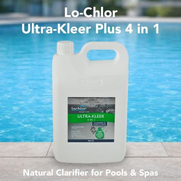 Lo-Chlor Ultra-Kleer Plus 4 in 1 Natural Liquid Clarifier 5L – Pool and Spa Chemical
