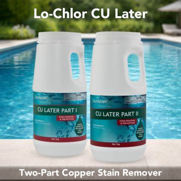Lo-Chlor CU Later Copper Stain Remover 2 Part Pack 2 x 1kg – Pool Chemical (DG)
