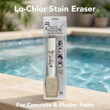 Lo-Chlor Erase It Stain Eraser for Concrete & Plaster Pools – Chemical-Free Surface Cleaner