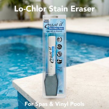 Lo-Chlor Erase It Stain Eraser for Spas & Vinyl Pools – Chemical-Free Surface Cleaner