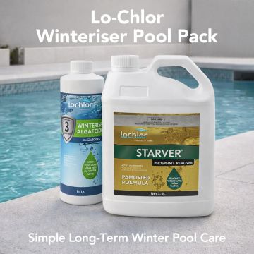Lo-Chlor Winteriser Pool Pack: 1L Winter Algaecide + 2.5L Starver - 6 months protection – Pool Chemical