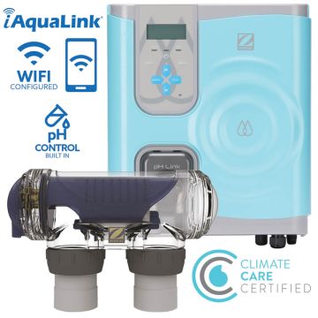 MagnaPool Hydroxinator iQ pH Large Self-Cleaning Mineral Pool Water Chlorinator w/ WiFi, Timer & Battery Backup