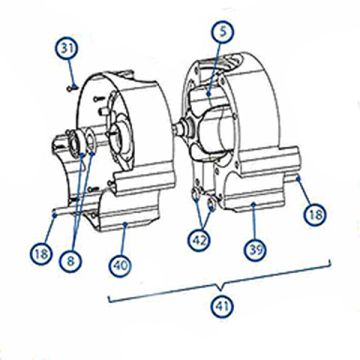 Kreepy Krauly rX-Tank Main Body Full Assy SP10841 - Pool Cleaner Spare Part