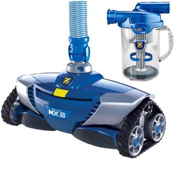 Zodiac MX8 MK2 In-Ground Suction Pool Cleaner w/ Cyclonic Leaf Catcher. Floor, Wall, Waterline