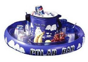 AquaFun Polar Bar Inflatable Cooler / Float for Swimming Pool / Spa / Beach