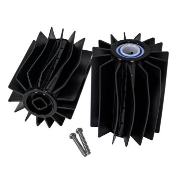 Polaris Quattro Sport Roller Brush Assembly R0838900 (Set of 2) - Genuine Pool Cleaner Spare Part