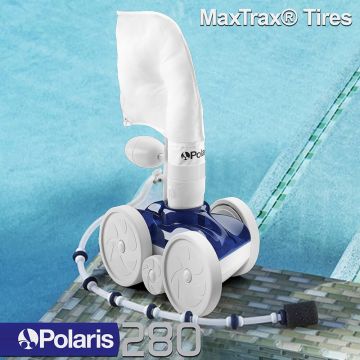 Polaris Vac-Sweep 280 Pressure Pool Cleaner Wall-Climbing, 2Y Warranty