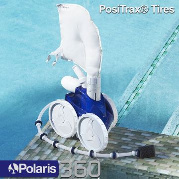 Polaris Vac-Sweep 360 Pressure Pool Cleaner w/ PosiTrax Tyres. Wall-Climbing, 2Y Warranty