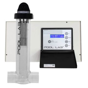 PoolPower Pool Lab PL35 Classic Self-Cleaning Salt Water Pool Chlorinator w/ Timer & Back Up Power System