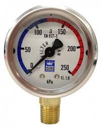Pressure Gauge Oil Filled (for pool sand filter) - Filter Spare Part