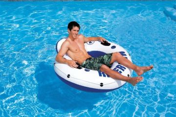 Intex TheWetSet River Run Floating Swimming Pool Lounger - Inflatable air bed - 135cm