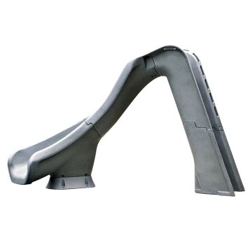 S.R.Smith Typhoon Deck Mounted Left Curve Pool Slide - Grey Granite