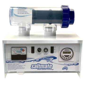 Saltmate SMT200 Deluxe Standard Saltwater Chlorinator w/Timer & Battery Backup