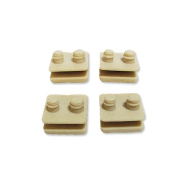 Hayward Pod Shoes / Feet Slotted Santoprene (4 Pack) AXV014SP for Pool Vac Ultra / XL, Navigator