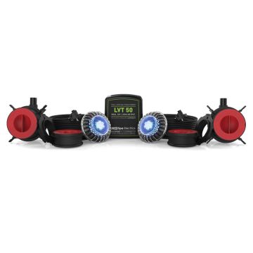 Spa Electrics Atom EMC Series 2 x Blue LED Colour Pool Light w/ Concrete Mounting Kit, 30M Cable and Dual LV50 Transformer