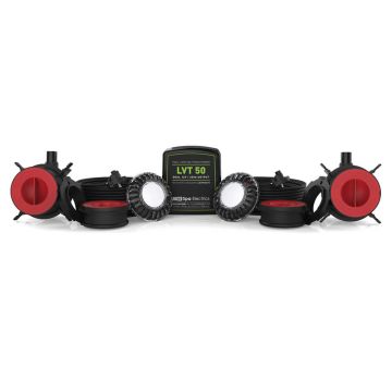Spa Electrics Atom EMC Series 2 x White LED Colour Pool Light w/ Concrete Mounting Kit, 30M Cable and Dual LV50 Transformer