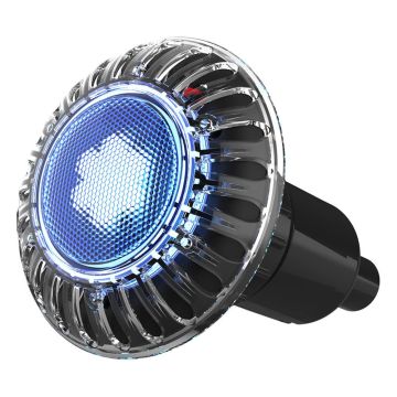 Spa Electrics Atom EMF Series 1 x Single Colour (Blue/White) LED Pool Light w/ Fibreglass Mounting Kit