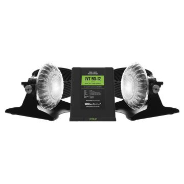Spa Electrics Atom EMP Series 2 x White LED Colour Pool Light w/ Pond Mounting Kit, 20M Cable and Dual LV50 Transformer
