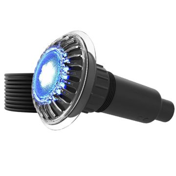 Spa Electrics Atom EMV Series 1 x Blue LED Colour Pool Light w/ Vinyl Mounting Kit and 20M Cable