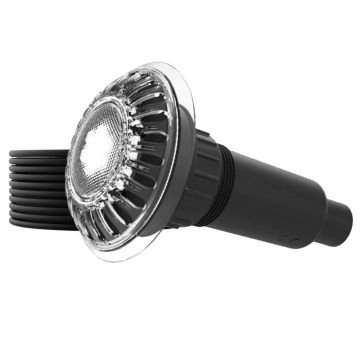 Spa Electrics Atom EMV Series 1 x White LED Colour Pool Light w/ Vinyl Mounting Kit and 20M Cable