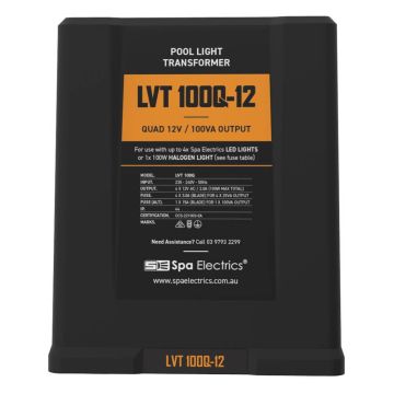 Spa Electrics LV100Q-12 12V 100W Quad LED Low Voltage Transformer